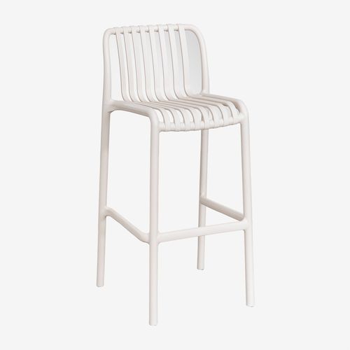 Pack De 2 Tabourets Hauts Empilables Wendell Tapioca Beige ¿77 Cm