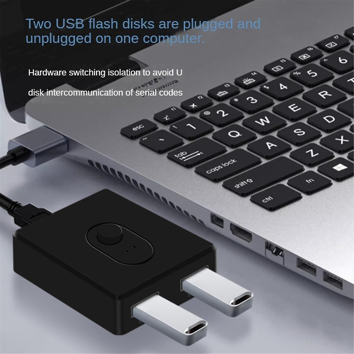Usb 2.0 Kvm Switch 1x2/2x1 Switch Switcher Usb Splitter Shar...