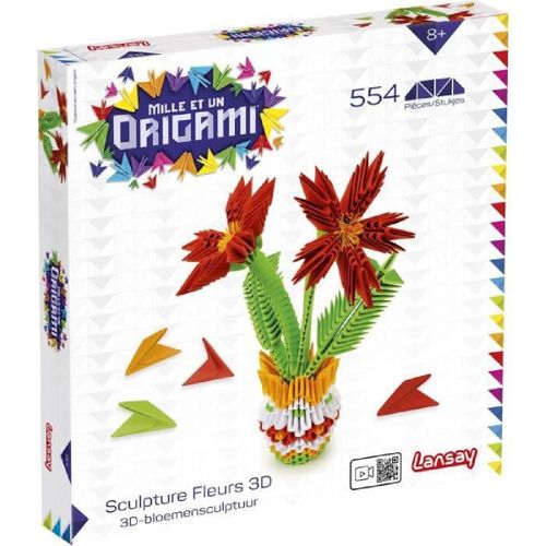 Lansay - Mille Et Un Origami Sculpture Fleurs 3d