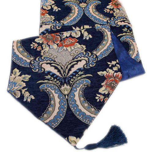 Retro Palace Classical Chenille Jacquard Table Runner Bed Flag Coffee Table Tv Cover,Table Runner
