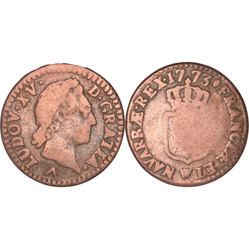France - 1773 - Louis Xv - Sol À L'écu - Atelier De Lille (W) - Fm01a4