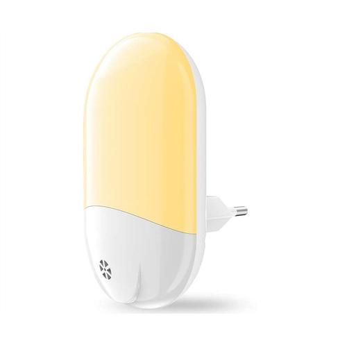 Lampe Nuit, Veilleuse Enfant Automatique Plug-And-Play Avec Capteur Crépusculaire, Pour Chambre Bébé, Salon, Garage, Blanc Chaud