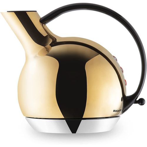 BUGATTI, Giulietta, Bouilloire Electrique de Design avec Filtre Anticalcaire Amovible, Capacite 1,2 Litre, Bouilloire Acier Inoxydable 18/10, Or Rose Brillant