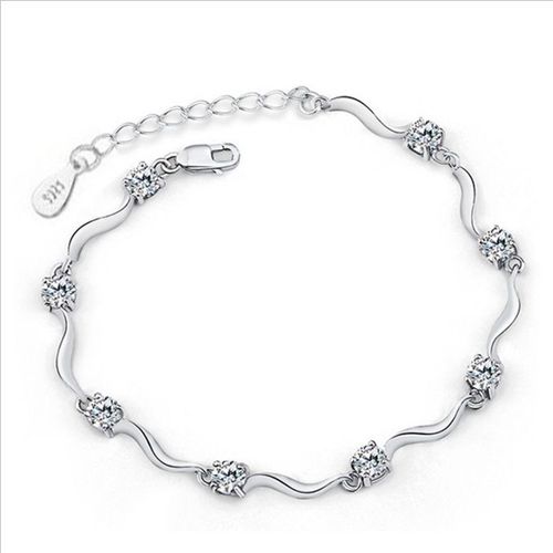 Bracelets En Argent Sterling 925 Pour Femmes, Chaîne Torsadée En Zircon Violet, Bijoux Charmant, Cadeau D'anniversaire, Nouvelle Collection