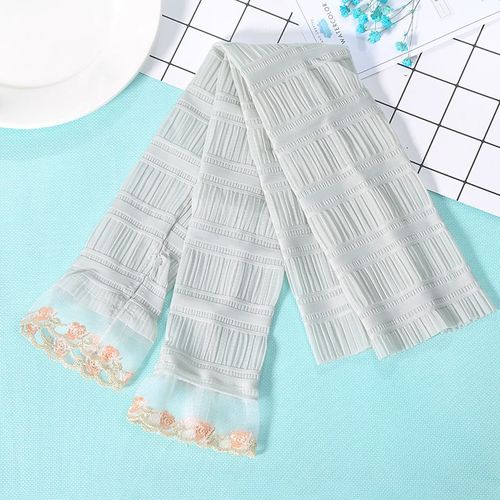 Manchons De Protection Solaire D'été Pour Femmes, Maille Dentelle Uv, Fins, Manches Longues, Gants De Cyclisme Respirants, Manchettes De Conduite