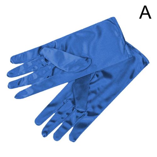 Gants Courts En Spandex Pour Femmes, Sexy, Noir, Blanc, Fin, Protection Solaire, Extensible, Moufles, Anti-Uv, Robe De Danse, Été