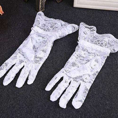 Gants En Dentelle Pour Femmes, Protection Solaire Pour La Conduite, Robe Courte Et Sexy Pour Dames, Élastique, Costume De Bal, Mitaines, Cadeaux