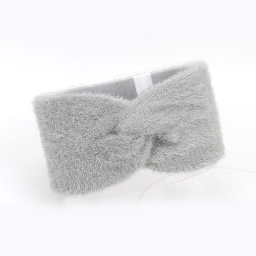 Serre-Tête Croisé Coréen Pour Femmes Et Filles, Bandeau En Fausse Fourrure, Couvre-Chef En Peluche, Accessoires Bijoux