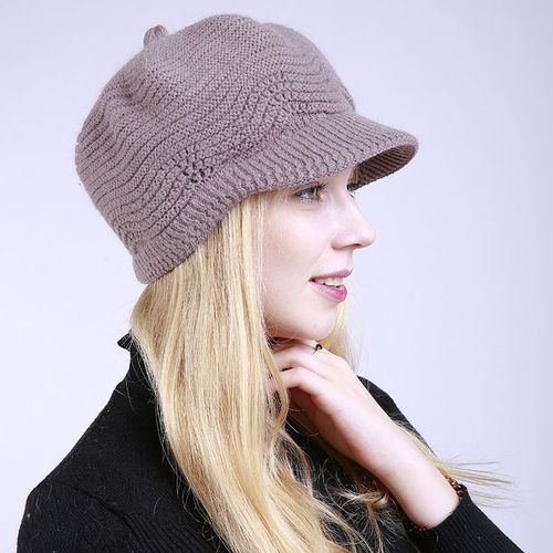 Bonnet D'hiver Pour Femmes Filles | Bonnet Tricoté En Laine Chaude, Chapeaux Épais De Couleur Unie, Accessoires Pour Chapeau Doux Et Confortable
