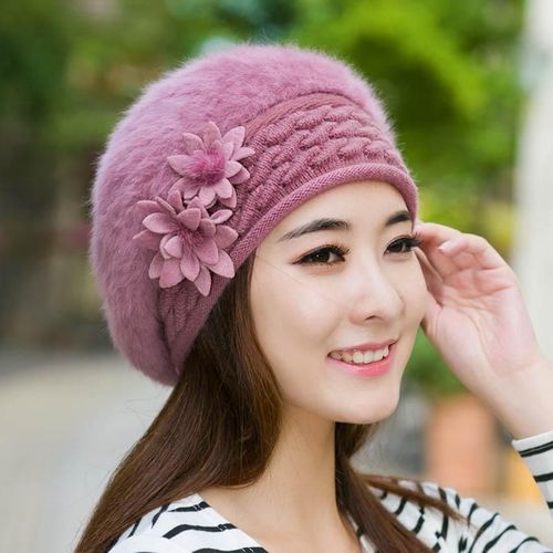 Bonnets De Luxe En Laine Tricotée Élastique Pour Femme, Chapeau Chaud Pour Sports De Ski, Nouvelle Collection Hiver 2020