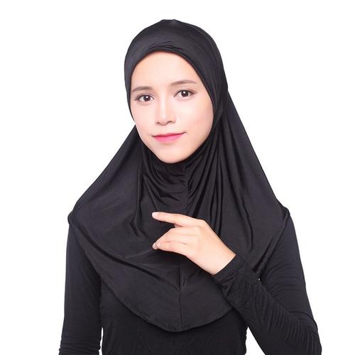 Bonnets Hijab Pour Femmes Musulmanes, Couverture Complète, Couvre-Tête Intérieur, Pour Femmes Islamiques, Col Uni, Bonnet, Turban