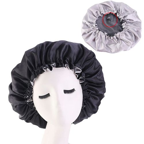 Bonnet De Nuit En Satin À La Mode, Double Couche, Taille Réglable, Couvre-Chef, Pour La Douche, Bouclé, Élastique, Nouveauté 2021