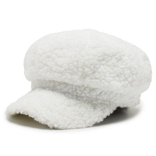 Chapeau Octogonal En Laine D'agneau Pour Femme, Casquette De Journal Chaud, Béret D'extérieur, Protection Solaire De Peintre, Automne Et Hiver