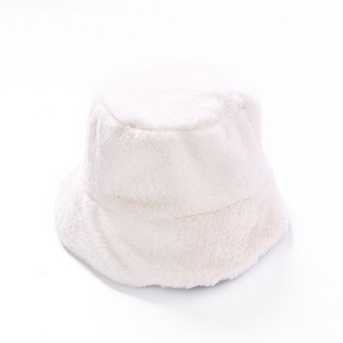Chapeau Seau En Fausse Fourrure Pour Femme, Casquette De Pêche Chaude, Protection Solaire Épaissie, En Peluche, Panama, Vacances, Hiver