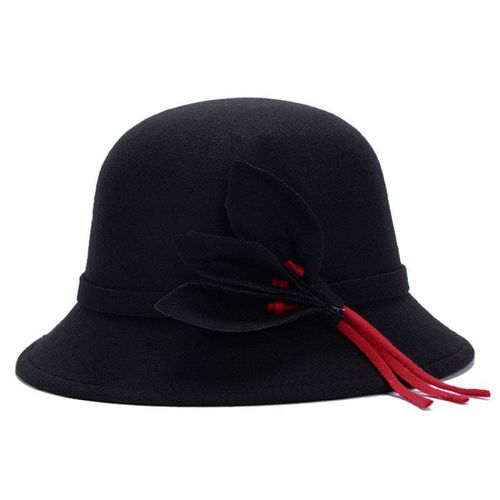 Chapeau Seau En Feutre De Laine Pour Hommes Et Femmes, Couvre-Chef Fedoras D'église, Jazz, Casquette Ronde Européenne Et Américaine, Automne Et Hiver