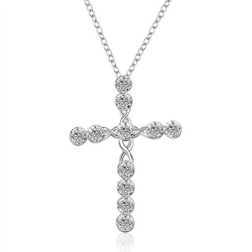 Colliers En Zircon Multicolore Pour Femmes, Bijoux Exquis Avec Pendentif En Croix, En Argent Sterling 925, Accessoires, Cadeaux D'anniversaire