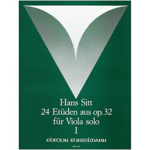 Hans Sitt : 24 Etüden Aus Opus 32 - Heft 1 - Viola Solo
