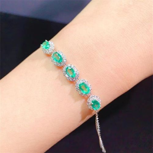 Bracelets En Argent Sterling 925 Pour Femmes, Bijoux Exquis En Zircon Bleu Cristal Brillant, Cadeaux De La Saint-Valentin