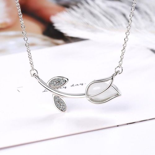 Colliers En Argent Sterling 925 Pour Femmes, Exquis, Pendentif Fleur Rose En Zircon, Bijoux Pour Dames, Cadeau De Saint Valentin, Nouvelle Collection