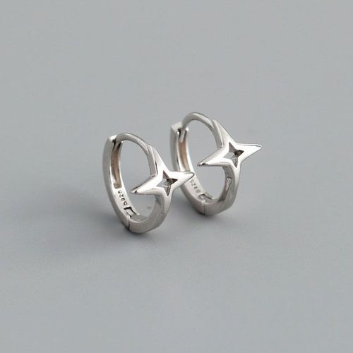 Boucles D'oreilles En Forme De Croix Pour Femme, En Forme De Cercle Français, Couleur Argent, Doré