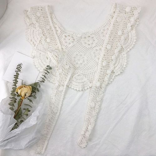 Faux Col De Chemise Détachable En Dentelle Tricotée Pour Femme, Châle, Accessoires De Vêtements, Vente En Gros