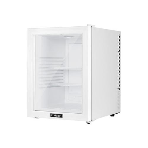 Klarstein Brooklyn 42 white mini réfrigérateur porte vitrée led clayette - blanc