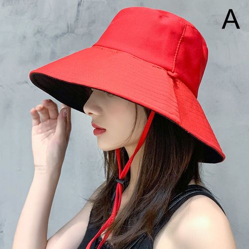Chapeau De Soleil À Large Bord Pour Femmes, Anti-Uv, Pliable, Seau, Vacances D'été, Coréen, Pêche, Chasse, Panama, Visière