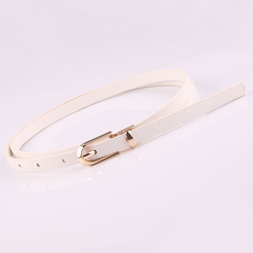 Ceinture De Pantalon En Cuir Pu Multicolore Pour Femme, Vêtement Fin Et Décoratif Avec Boucle Ardillon À La Taille