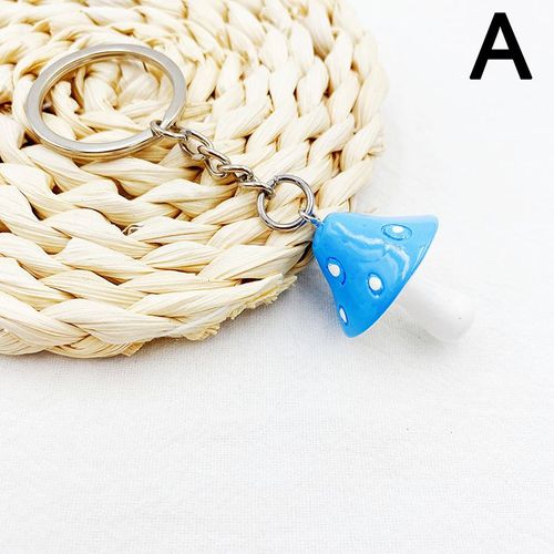 Porte-Clés Mignon Plante Champignon Pour Femmes, En Résine, Dessin Animé, Filles, Enfants, Sac, Voiture, Breloques, Pendentif, Bricolage, Bijoux, Cadeaux, Accessoire