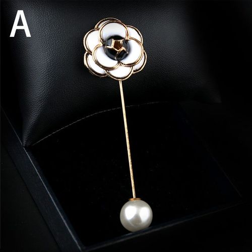 Broche De Pull Rose Fleur Corsage Camélia Longue Aiguille Pour Femmes, Châle Chemise Col Broche Broches Accessoires