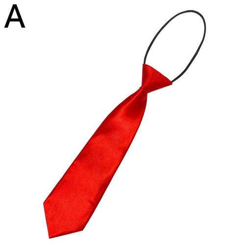 Cravate Élastique À La Mode Pour Garçons Et Filles, Pour Enfants, Pour Mariage, Couleur Unie
