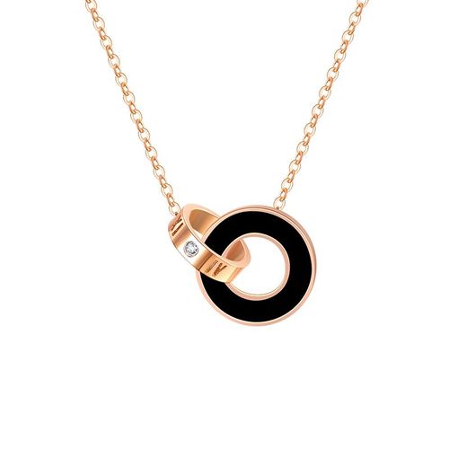 Collier Avec Chiffres Romains En Acier Inoxydable Pour Femmes, Pierres D'opale, Rond, Bijoux, Cadeau