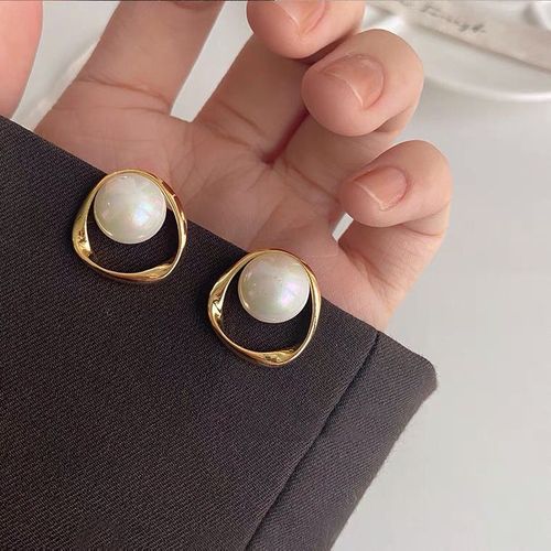 Boucles D'oreilles En Perles De Coquillage Pour Femmes, Nouvelle Collection Été, Tendance, Tempérament, Luxe, Géométrique, Perles