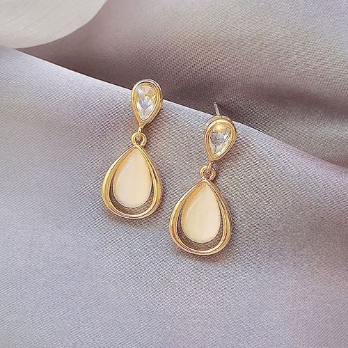 Boucles D'oreilles En Opale Pour Femmes, Haute Qualité, Tendance, Filet Rouge, Exquis, Élégant, Tendance, Prévenir Les Allergies, 2021