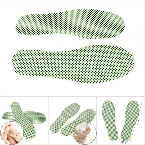 Semelles Intérieures Autochauffantes En Tourmaline Naturelle, 1 Paire, Pour Chaussures D'hiver, Réflexologie Chaude