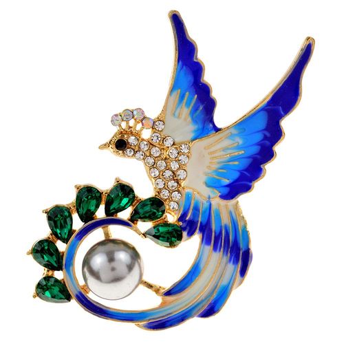 Broches En Forme D'aigle Volante Pour Hommes Et Garçons, En Métal Doré, Émail Multicolore, Costume, Écharpe, Broches D'oiseaux, Bijoux De Fête, Cadeaux, Nouvelle Collection
