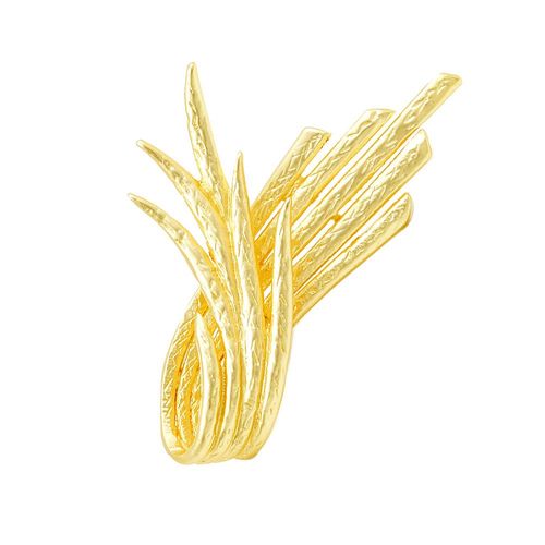 Broche D'oreille En Blé Doré Pour Femmes, Simple, 2 Couleurs Au Choix, Costume De Fête De Mariage, Bijoux Cadeaux D'amitié, Mode Coréenne