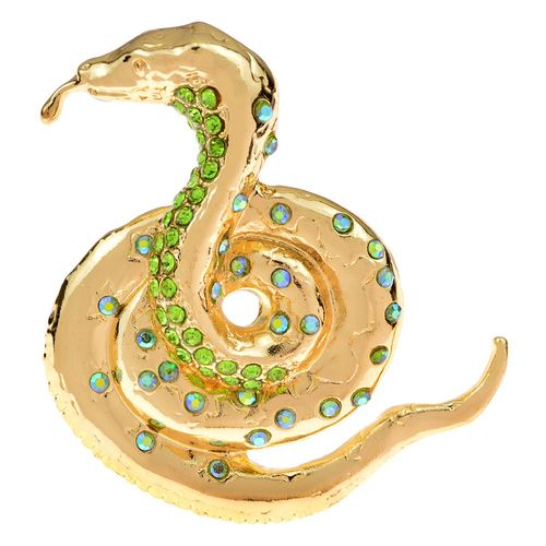 Broches Serpent En Métal Doré Pour Hommes, Design Unique, Mignon, Animal, En Strass, Bijoux De Fête Décontractés, Cadeaux
