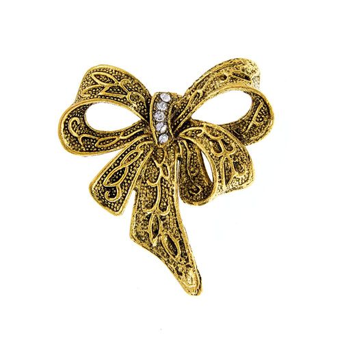 Broche À N¿Ud Papillon En Strass Pour Femme, Vintage, Accessoires De Pull, 2 Couleurs Disponibles, Haute Qualité