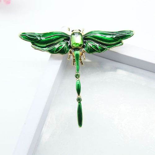 Broches Libellule Colorées En Cristal Pour Femmes, En Émail, Broche D'insecte À La Mode, Accessoires De Manteau Design D'automne De Haute Qualité