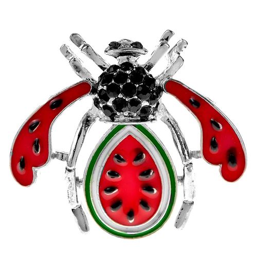 Broche Abeille Noire En Strass, Broche Abeille Antique, Couleur Argent, Mode Insecte Émail, Bijoux Cadeau Pour Amis