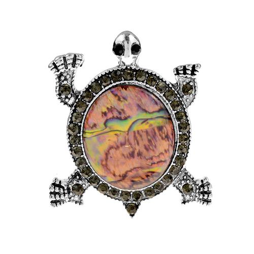 Broche Coquillage Strass Tortue, Broche, Vintage, Animal, Bijoux, Hiver, Accessoires De Pull, Haute Qualité, Nouveau 2021