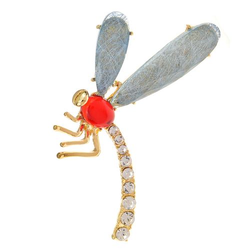 Grandes Broches Libellule En Résine Pour Femmes Et Hommes, 2 Couleurs, Métal Doré, Insectes Mignons, Accessoires Bijoux Cadeaux