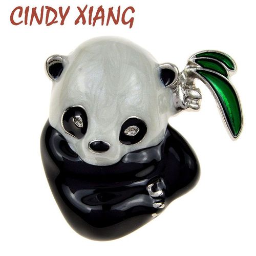 Broche De Panda En Émail Noir Et Blanc, Nouvelle Broche Unisexe, Design Animal Mignon, Bijoux De Haute Qualité