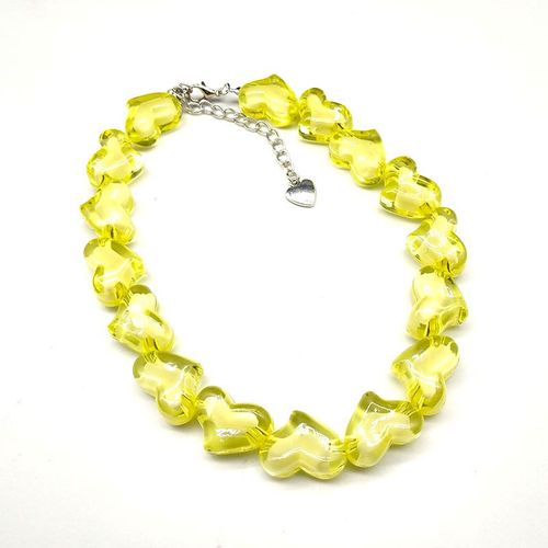Colliers En Forme De C¿Ur Pour Femmes, En Résine, Style Punk, Chaîne Latérale, Bohème, Bijoux De Fête, Cadeau Pour Filles, Nouveauté, 2021