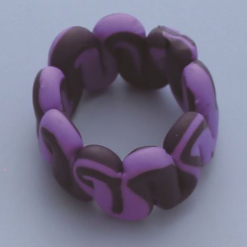Bagues Colorées En Céramique D'argile Faites À La Main Pour Femmes, Anneau Géométrique Mignon Rose Amour Smiley Fleur Oeil Accessoire Bijoux 2021