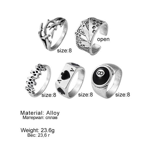 Bague Ailes D'ange Pour Femmes Et Filles, Vintage, Plaqué Argent, Gothique, Punk, Steampunk, C¿Ur, Papillon, Crâne, Ensembles De Bagues, Bijoux De Fête, 2021