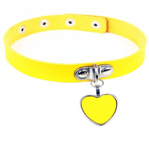 Collier En Cuir Pu Avec Pendentif En Forme De C¿Ur Pour Filles, Ras Du Cou, Punk, Bijoux De Fête De Mariage, Accessoires Cadeaux, Nouvelle Collection 2021