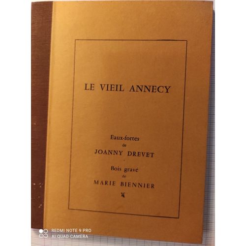 Le Vieil Annecy-Eaux Fortes De Joanny Drevet-Bois Gravé Marie Bennier