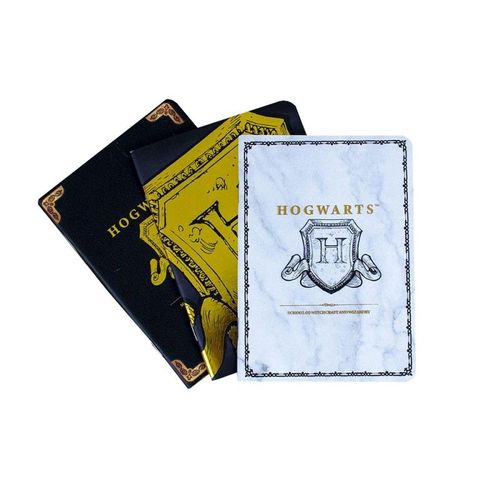 Lot De 3 Petits Carnets De Notes Harry Potter Blason Poudlard A6